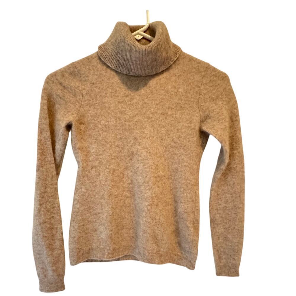 Cozy Tan Turtleneck Sweater